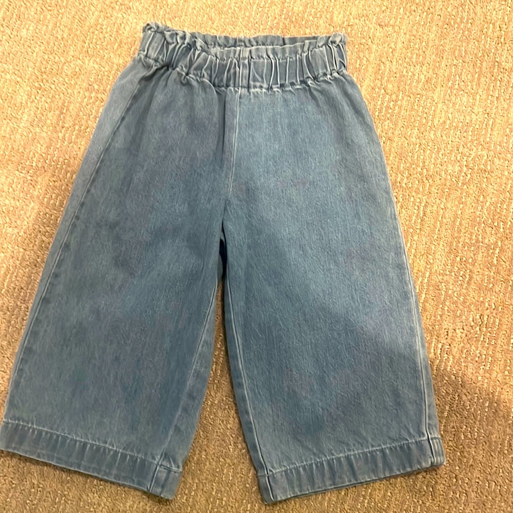 Girls Bonton Wide Leg Crop Jeans